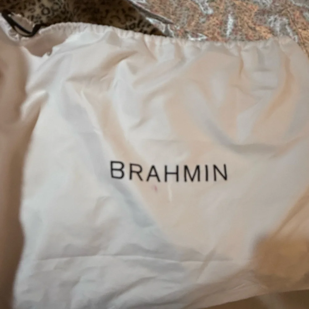 Brahmin Red Dragon Croc-Embossed Shoulder Bag - Picture 12 of 13